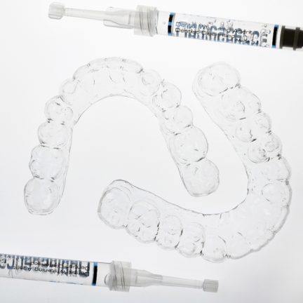 Composition,Of,Special,Cap,And,Syringe,Gel,For,Teeth,Whitening